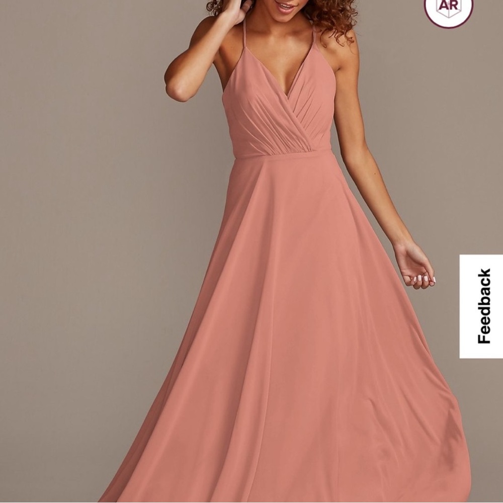 NWT David’s Bridal Dessert Coral Bridesmaid Dress